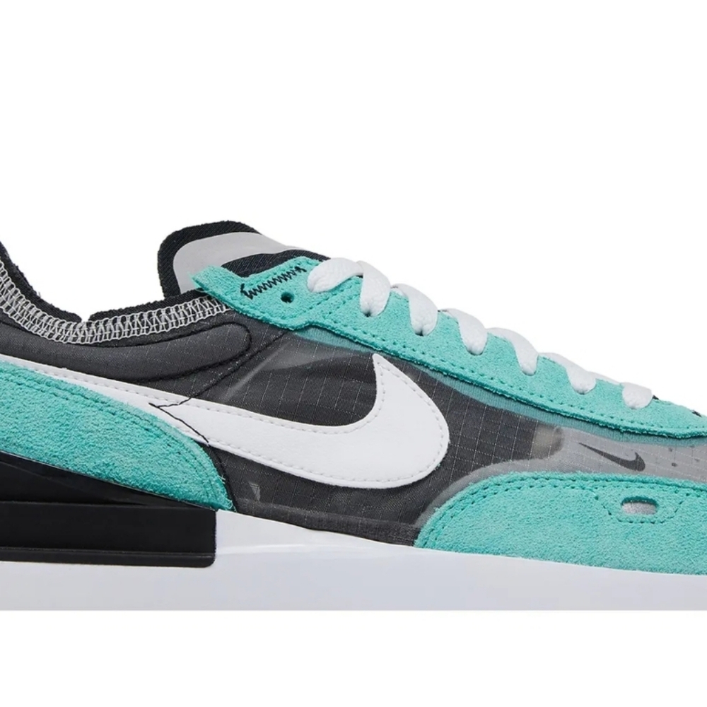 Nike Waffle One Teal & Black Running Shoes 9 - Picture 12 of 15